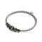 Obsidian | Silver | Firefly Glass Cascade Bracelet